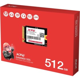 ADATA SSD 512GB Gammix S55 M.2 NVMe  adapter
