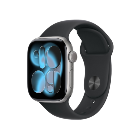 Apple Watch Series 11 GPS 46mm Space Grey Aluminium Case With Black Sport Band MEV44 M/L