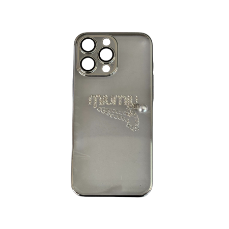 Clear MiuMiu maskica iPhone 16 Pro Max Silver