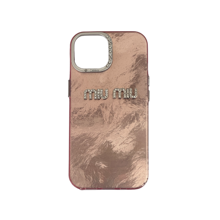 Glitter MiuMiu iPhone 15 Pro Max Roza