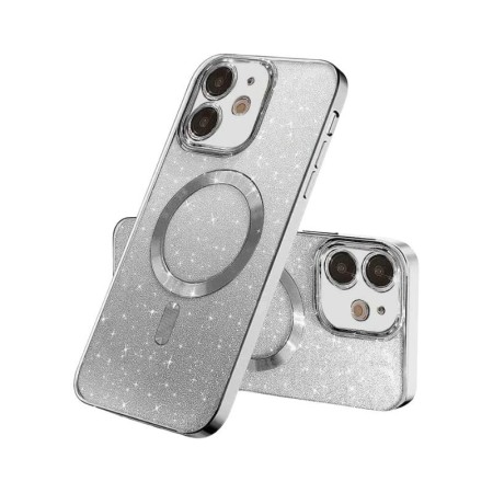 MagSafe glitter maskica iPhone 13 Silver