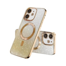 MagSafe glitter maskica iPhone 15 Pro Max Gold