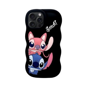 Silikonska maska Stitch iPhone 14 Crna